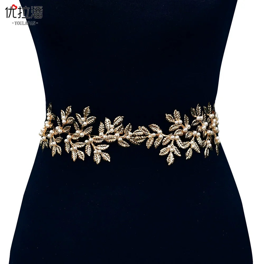 Trendy Classy Pearl Alloy Exquisite Women Belt