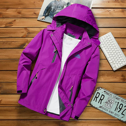 Women Thin Outdoor Waterproof All Year Round Shell Jacket