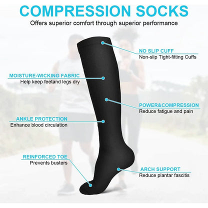 German Hosiery Long-Distance Travel Flight Compression Socks Stretch Anti-Leg Swelling
