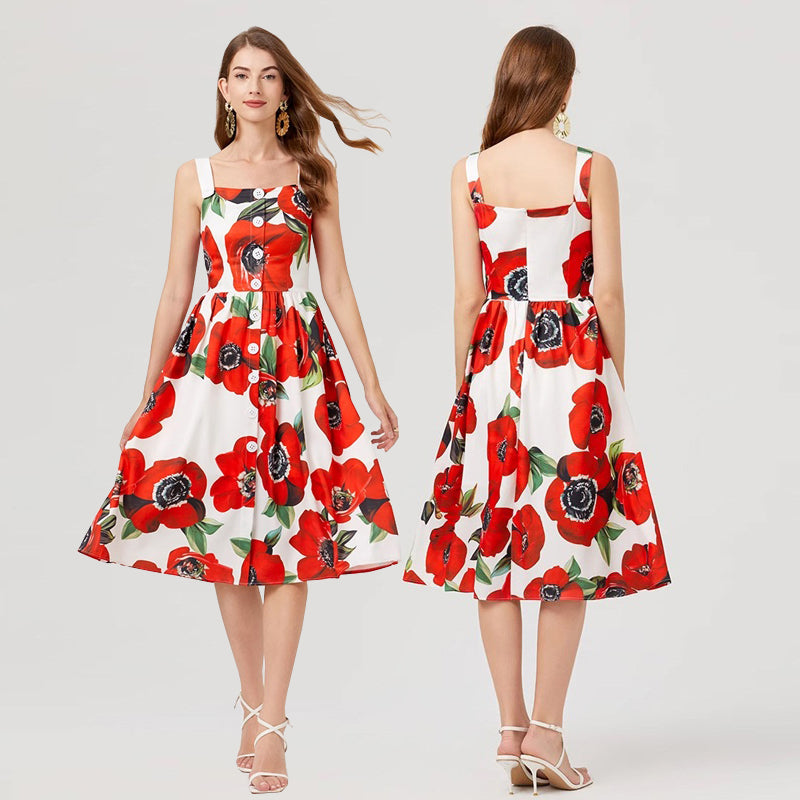 Summer Celebrity Short Sleeve Dress
