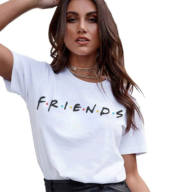 T-Shirts Short Sleeves Round Neck Cartoon Printing Comfortable