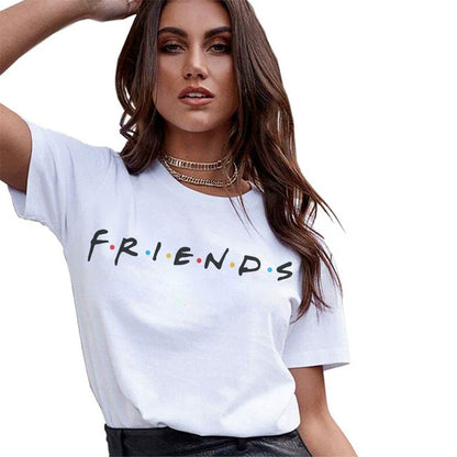 T-Shirts Short Sleeves Round Neck Cartoon Printing Comfortable