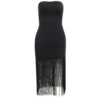 Mia Summer New Split Dress Tube Top