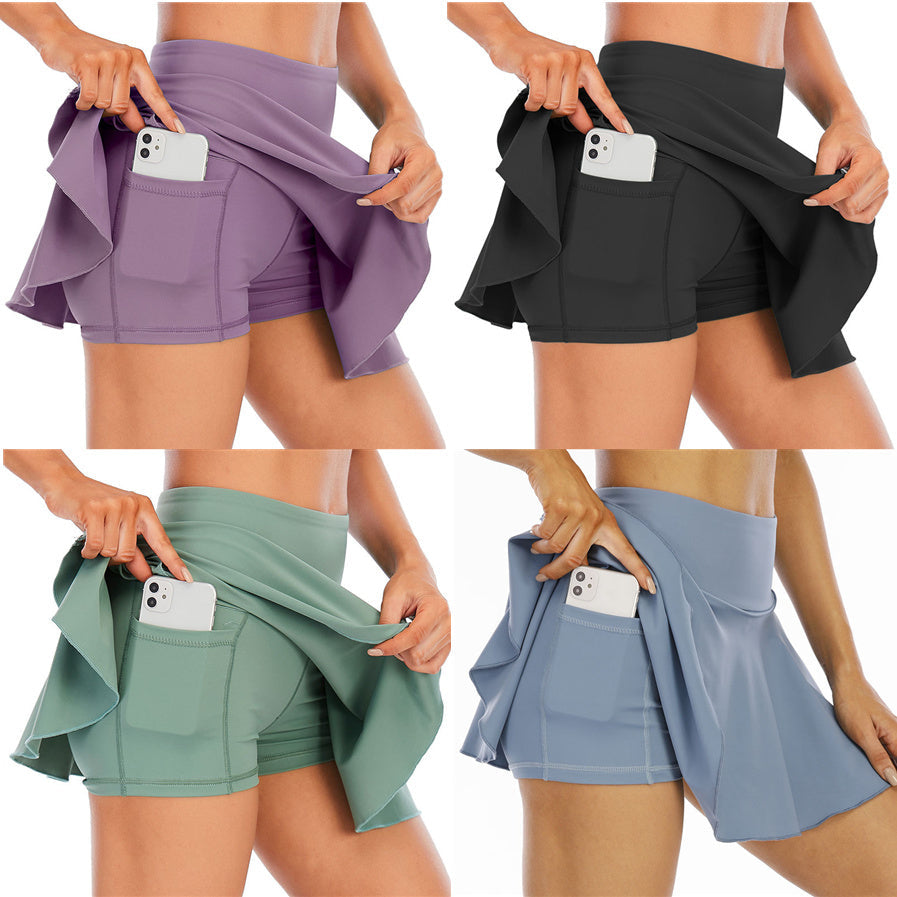 Pleated Golf Yoga Leggings Shorts