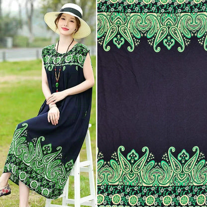 Silk Synthetic Cotton Rayon Cloth Mulberry Summer Loungewear Pajamas Dress