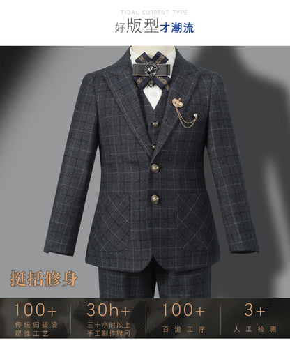Dress Model Catwalk Host Piano Children's Suit Ages 3-13 yrs old