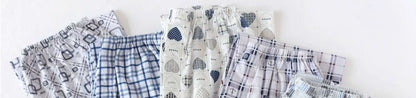 Men Pure Cotton Spring and Summer Pajama Pants