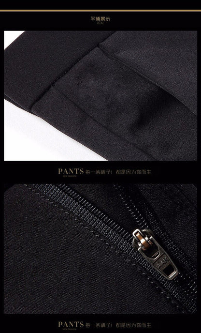 Brand Summer Slim-Fit Casual Suit Pants