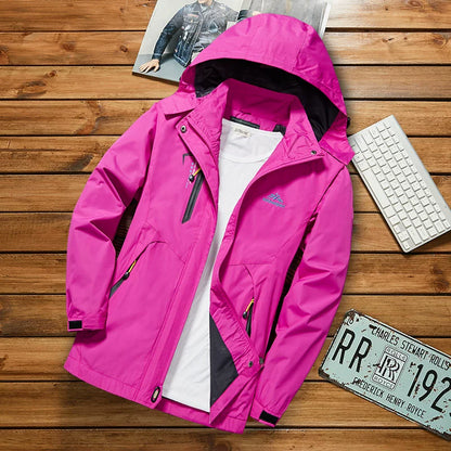 Women Thin Outdoor Waterproof All Year Round Shell Jacket
