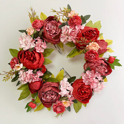 30cm Artificial Floral Car Wedding Wreath Decoration