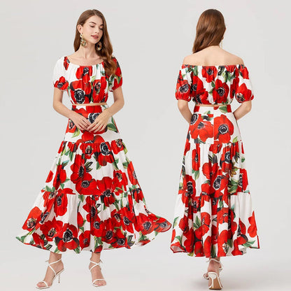 Summer Celebrity Short Sleeve Dress