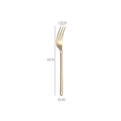 Home 304 Stainless Steel Steak Western Tableware Knife Fork Spoon 4 Pieces Combination Set Rice Spoon