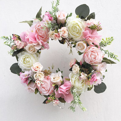 30cm Artificial Floral Car Wedding Wreath Decoration