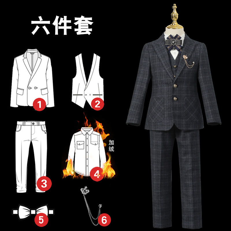 Dress Model Catwalk Host Piano Children's Suit Ages 3-13 yrs old