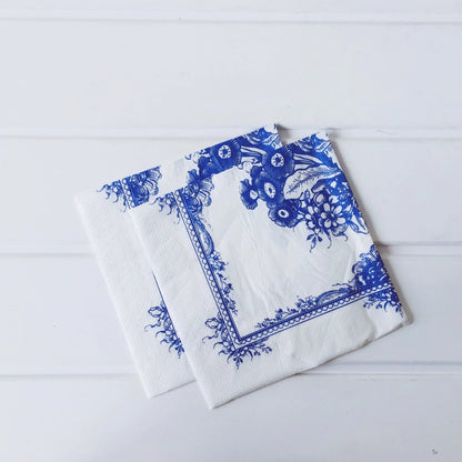 Blue and White Porcelain Series Disposable Paper Plate Chinese Style
