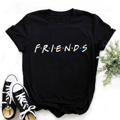 Short Sleeve T-Shirts Round Neck Cartoon Printing Comfortable