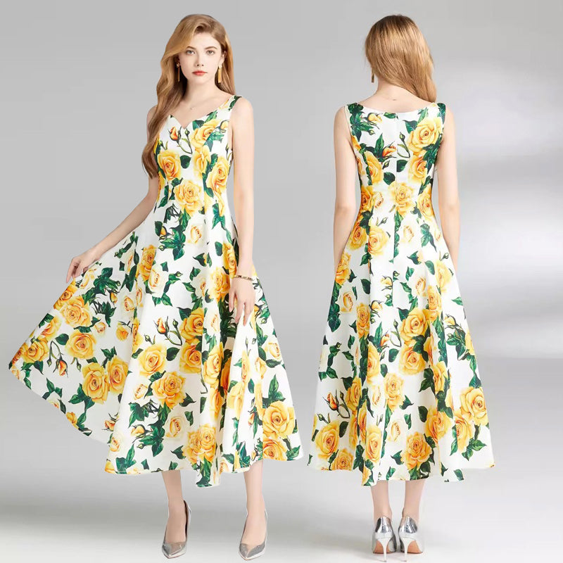 Summer Celebrity Short Sleeve Dress