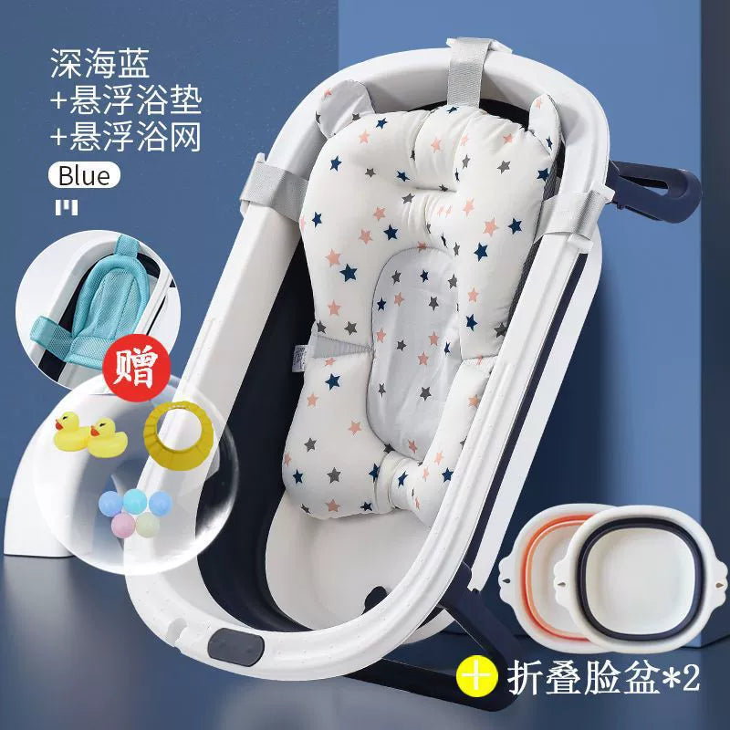Baby Foldable Bathtub Bathtub Baby Lying Large Size Bath Bucket Kids Home Bath Newborn Children's Products