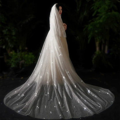 Bride Wedding Long Big Tailing Veil
