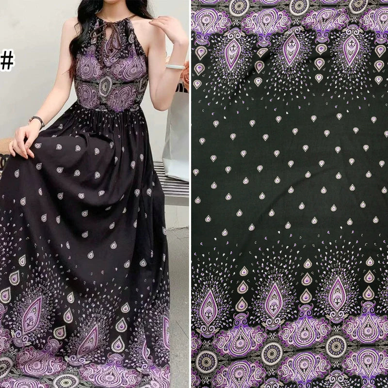 Silk Synthetic Cotton Rayon Cloth Mulberry Summer Loungewear Pajamas Dress