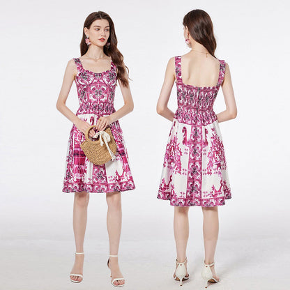 Summer Celebrity Short Sleeve Dress