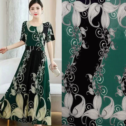 Silk Synthetic Cotton Rayon Cloth Mulberry Summer Loungewear Pajamas Dress
