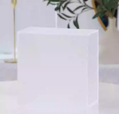 Frosted Transparent Acrylic Wedding Cassette Money Box Decorative Box Wedding Gift Box