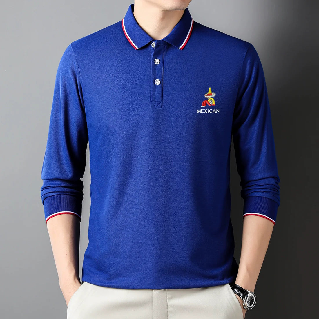 Men/Women Shirt Short-Sleeved and Long-Sleeved Casual Polo T-shirts