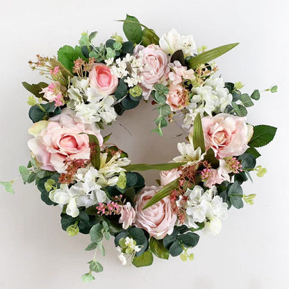 30cm Artificial Floral Car Wedding Wreath Decoration