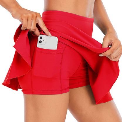 Pleated Golf Yoga Leggings Shorts