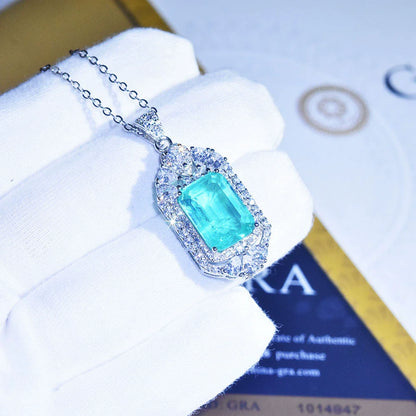 New Hot Cotton Women's Full Diamond Emerald Pendant