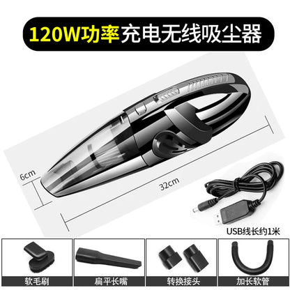 Vacuum Cleaner For Home Car Wireless Small Handheld Strong Suction
