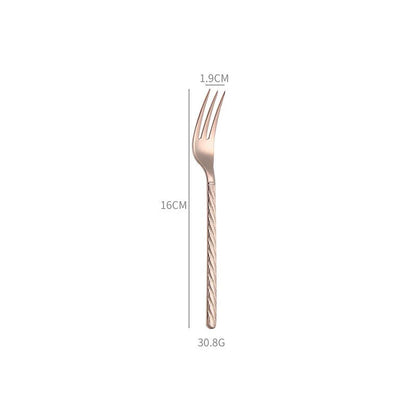 Home 304 Stainless Steel Steak Western Tableware Knife Fork Spoon 4 Pieces Combination Set Rice Spoon