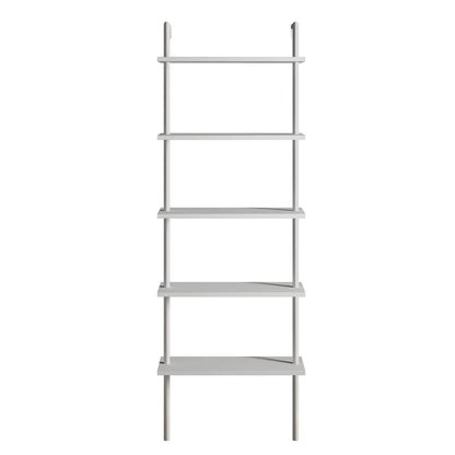 Paula 68 inches Tall Metal Manufactured Wood Accent Ladder Bookcase