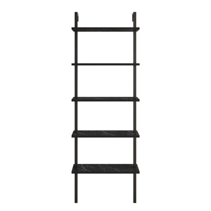 Piante 68 inches Tall Metal Manufactured Wood Accent Ladder Bookcase
