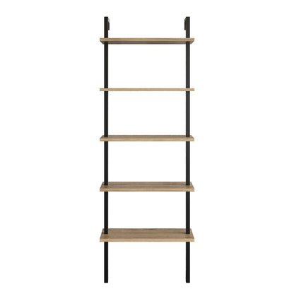 Piante 68 inches Tall Metal Manufactured Wood Accent Ladder Bookcase