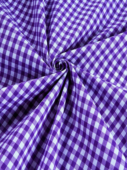Gingham 1/4" Checkered Poly Cotton 58" Wide| New Creations Fabric & Foam Inc.