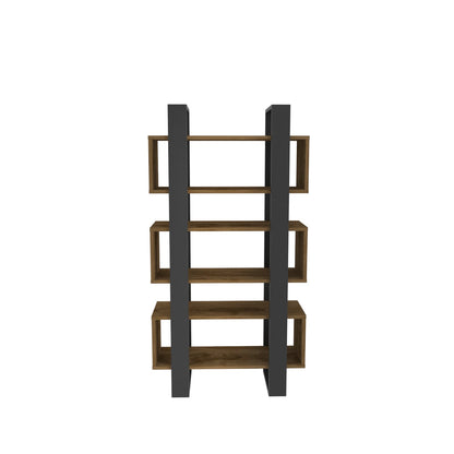 Reina 59" Modern Bookcase with Open Shelves