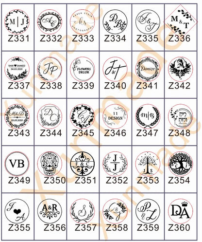 Custom Initials Embosser stamp,Book Embosser Personalized Wedding Embossing Stamp, Address Stamp, Form the Library Embosser