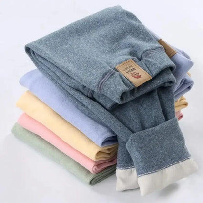 Boys & Girls Fleece Warm Render Pants Winter Velvet