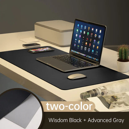 Large PU leather waterproof mouse pad