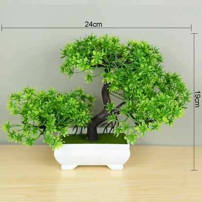 Artificial Potted Plants Bonsai Small Tree Plant Flowers Home Decor