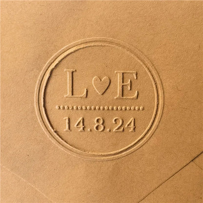 Custom Initials Embosser stamp,Book Embosser Personalized Wedding Embossing Stamp, Address Stamp, Form the Library Embosser