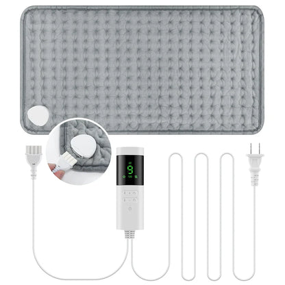 30*60cm Electric Heating Pads for Back Neck Shoulder Home Office Washable Winter Warm Blanket 4 Timer 9 Temperature Control
