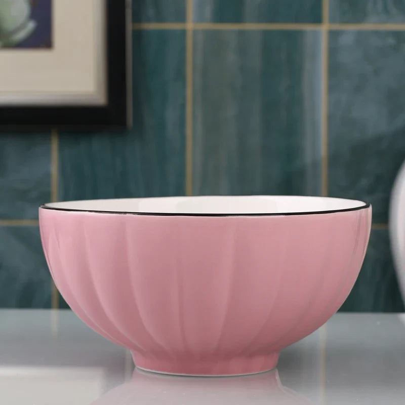 Large Size Cerc Bowl Set Creative Bowl Plate Combination Microwave Se Home Use Single 4 Pieces New 202 Dining Utensils