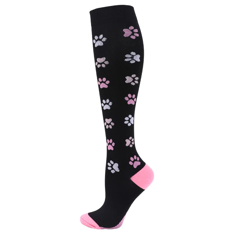 New Compression Socks Men Women Graduated 20-30 Mmhg Fit For Medical Edema Diabetes Varicose Veins, Running Compression Socks