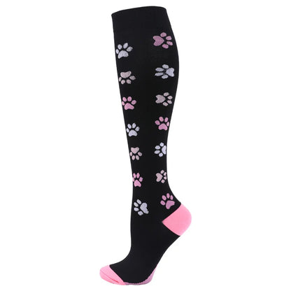 New Compression Socks Men Women Graduated 20-30 Mmhg Fit For Medical Edema Diabetes Varicose Veins, Running Compression Socks