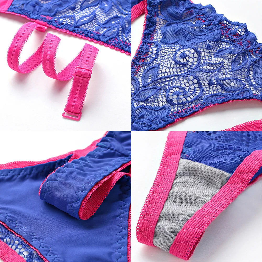 Women's Sexy Lace Underwire Bra Lightly Padded Push up Cup Everyday Bra 34 36 38 40 42 44 A B C
