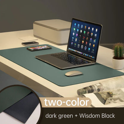 Large PU leather waterproof mouse pad
