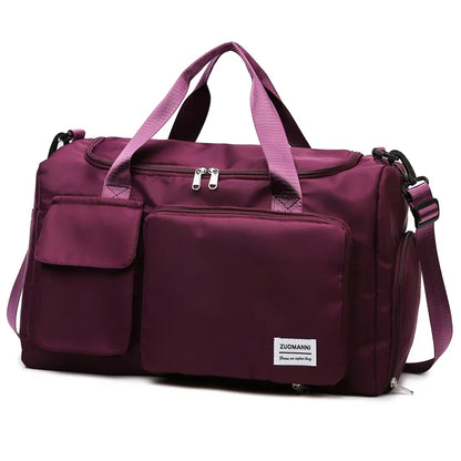 Carry On Travel Bag Large Capacity Bag with Compartment Sports Fitness Bags for Women